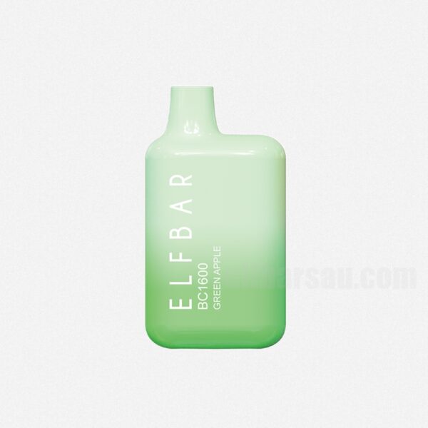 ELF BAR BC1600 Disposable 1600 Puffs Green Apple 5ml