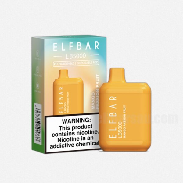 ELF BAR LB5000 Disposable 5000 Puffs Mango Passion Fruit