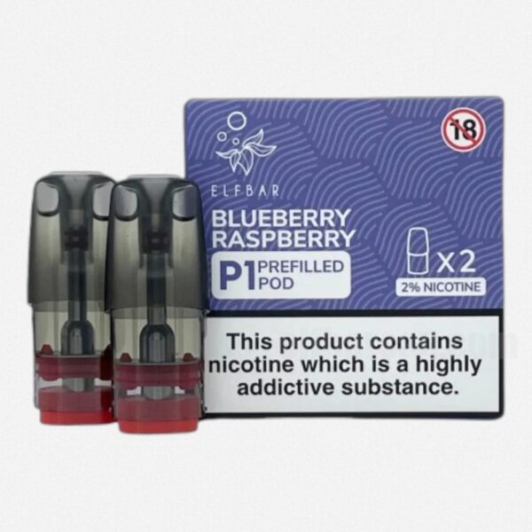 ELF BAR P1 Prefilled Pod 600 Puffs Blueberry Raspberry