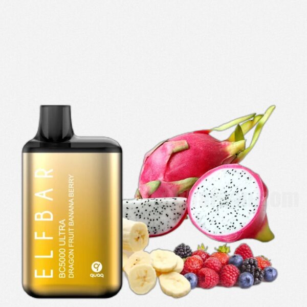 ELF BAR BC5000 Ultra Disposable Dragon Fruit Banana Berry 5000 Puffs 650mAh