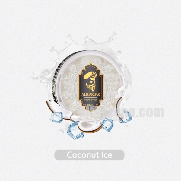 Alibarbar Nicotine Pouches 12mg Coconut Ice Coconut Freshness