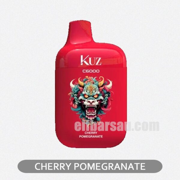 KUZ C6000 PUFFS Cherry Pomegranate A tangy cherry embrace