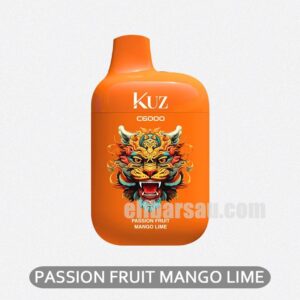 KUZ C6000 PUFFS Passion Fruit Mango Lime A tropical trio that tingles