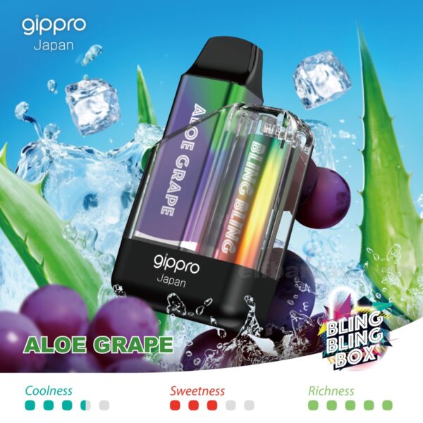 Gippro 8000 Aloe Grape: Refreshing Flavor Perfect for Any Vaper