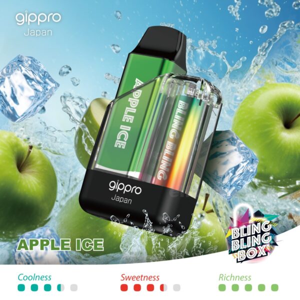 Gippro 8000 Apple Ice: A Crisp and Cool Vape for All-Day Enjoyment