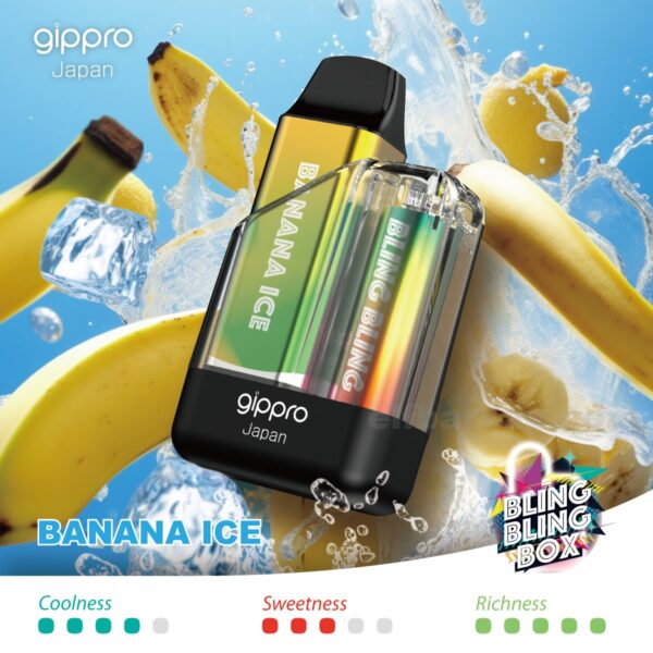 Gippro 8000 Banana Ice: A Smooth and Icy Banana Vape Experience