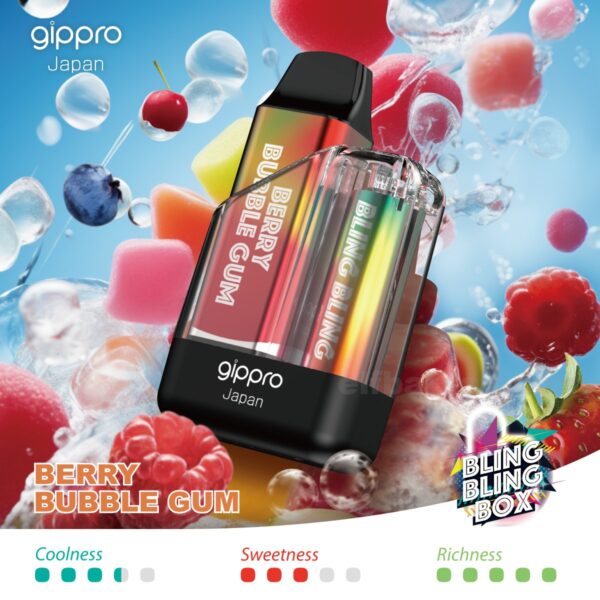 Gippro 8000 Berry Bubble Gum: Sweet Berry Flavor with a Fun Twist