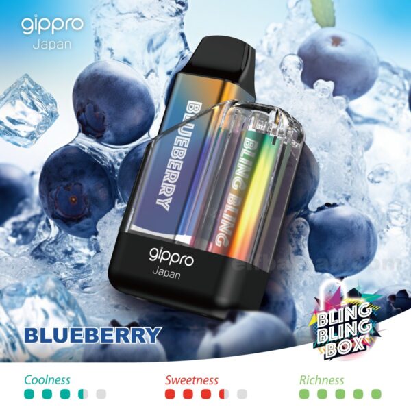 Gippro 8000 Blueberry: A Rich, Fruity Vape with Bold Blueberry Notes