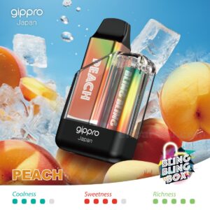 Gippro 8000 Peach: A Juicy, Sweet Peach Vape for a Delicious Experience