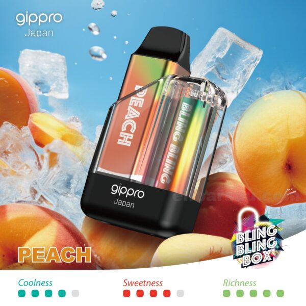 Gippro 8000 Peach: A Juicy, Sweet Peach Vape for a Delicious Experience