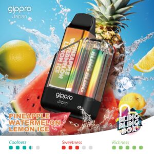 Gippro 8000 Pineapple Watermelon Lemon Ice: A Perfectly Balanced Tropical Vape