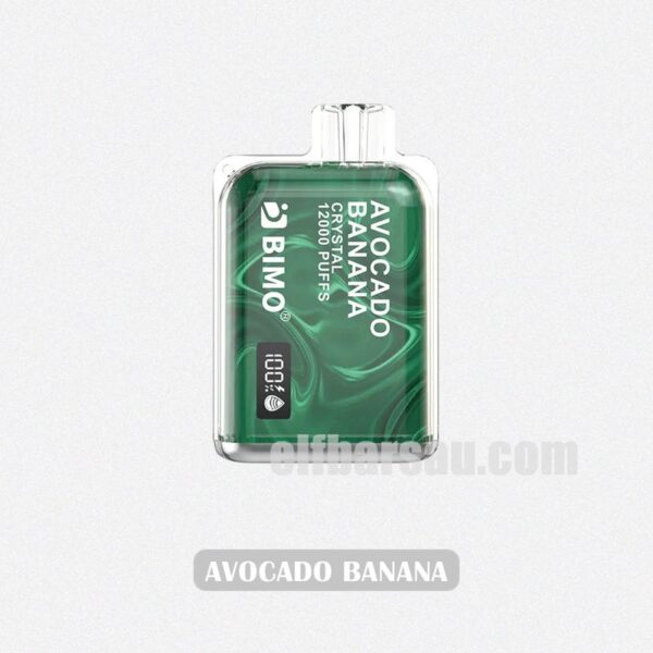 BIMO Crystal 12k Puffs Avocado Banana Creamy Fruit Fusion