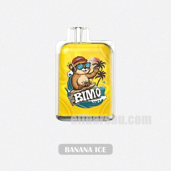 BIMO Crystal 12k Puffs Banana Ice Creamy Banana Frost - Image 2