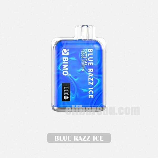 BIMO Crystal 12k Puffs Blue Razz Ice Icy Raspberry Rush