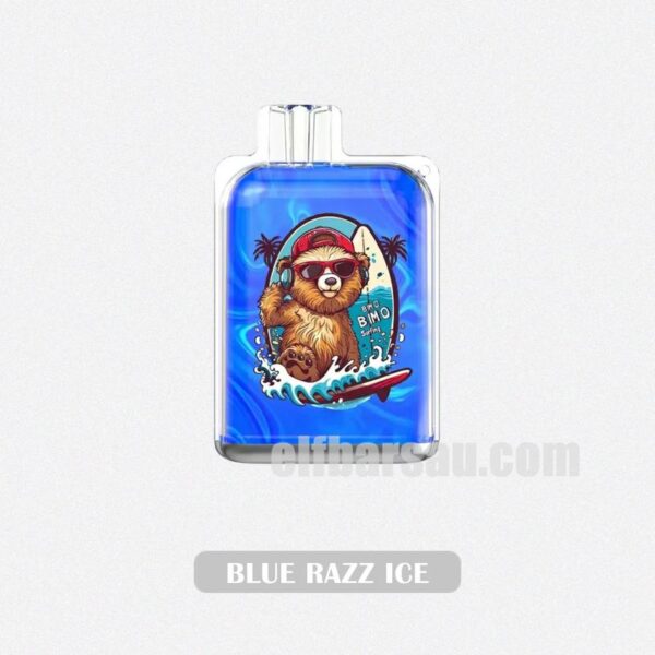 BIMO Crystal 12k Puffs Blue Razz Ice Icy Raspberry Rush - Image 2