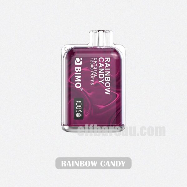 BIMO Crystal 12k Puffs Rainbow Candy Colorful Sweetness
