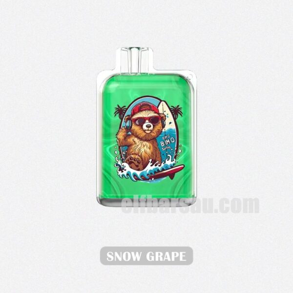 BIMO Crystal 12k Puffs Snow Grape Frosty Grape Chill - Image 2