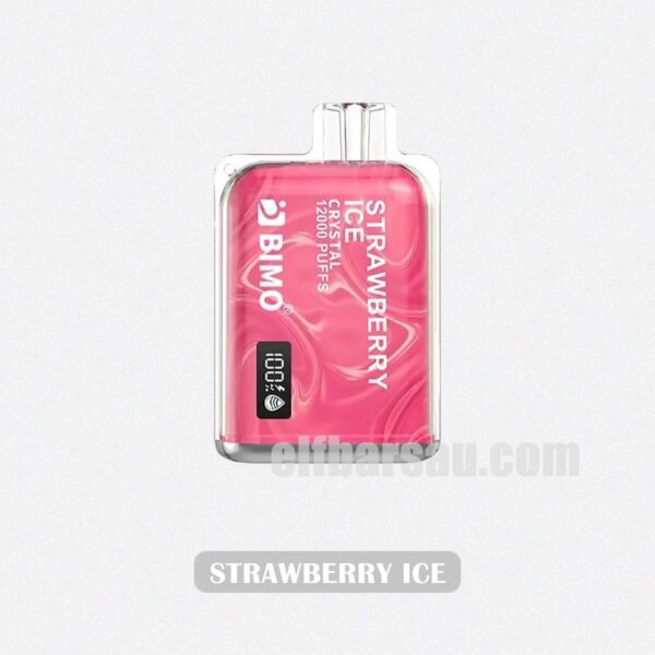 BIMO Crystal 12k Puffs Strawberry Ice Sweet Strawberry Chill