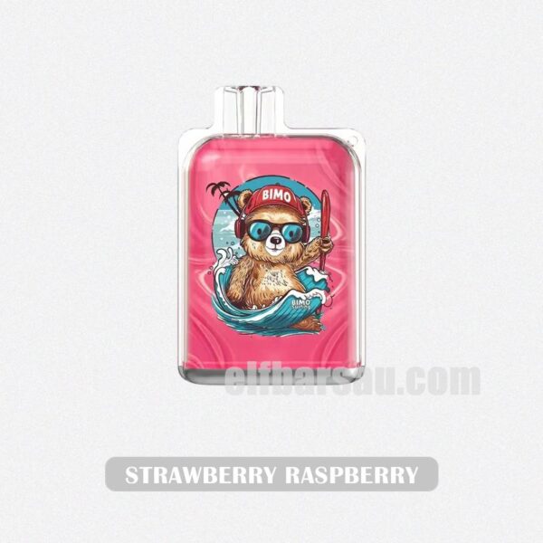 BIMO Crystal 12k Puffs Strawberry Raspberry Berrylicious Blend - Image 2