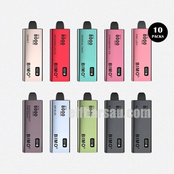 BIMO 8000 Puffs 10 Pack Extended Vaping Pleasure