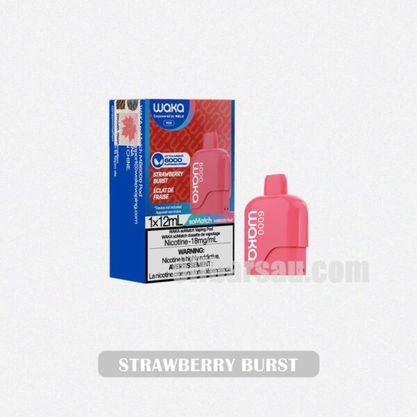 WAKA Somatch Pod 6000 Strawberry Burst Intense Flavor