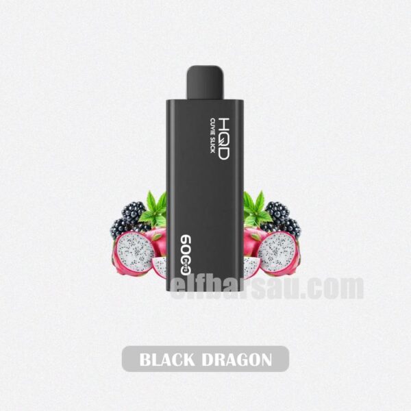 HQD Cuvie Slick 6000 Black Dragon - A Bold, Mysterious Dragonfruit Delight