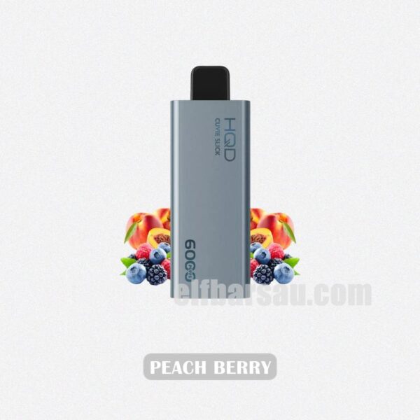 HQD Cuvie Slick 6000 Peach Berry - Sweet Peach with Tangy Berries