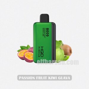 HQD Miracle 8000 Passion Fruit Kiwi Guava - Tropical Fruit Explosion