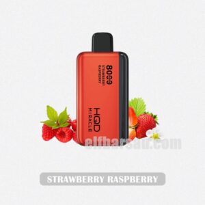 HQD Miracle 8000 Strawberry Raspberry - Sweet Strawberries with Tangy Raspberry