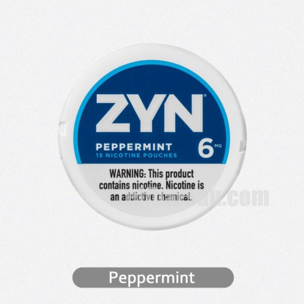 ZYN Peppermint 6MG - Bold Peppermint Rush with Added Nicotine Kick