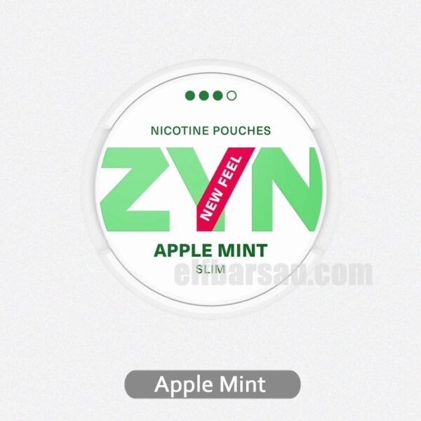 ZYN Slim Apple Mint 9MG - Smooth Apple and Mint Blend with Strong Flavor