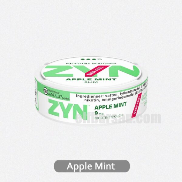 ZYN Slim Apple Mint 9MG - Smooth Apple and Mint Blend with Strong Flavor - Image 2