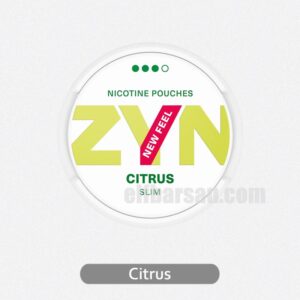 ZYN Slim Citrus 9MG - Bright and Tangy Citrus Flavor for a Fresh Boost