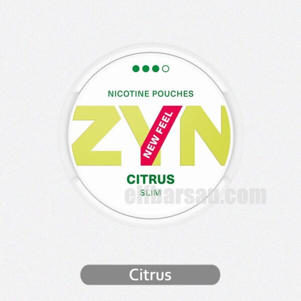 ZYN Slim Citrus 9MG - Bright and Tangy Citrus Flavor for a Fresh Boost