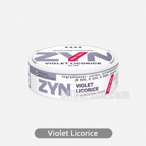 ZYN Slim Violet Licorice 11MG - Intense Licorice and Violet Combo with Max Strength - Image 2