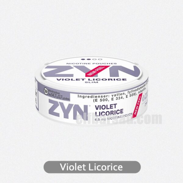 ZYN Slim Violet Licorice 6.5MG - Floral Violet Meets Bold Licorice in a Smooth Blend - Image 2